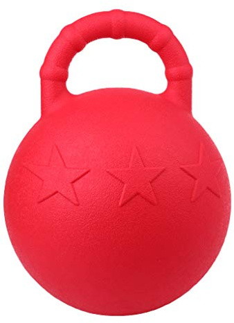 lahomia Rubber Equine Chew Jolly Ball 25cm Horse Pony Dogs Soccer Ball Play Toy