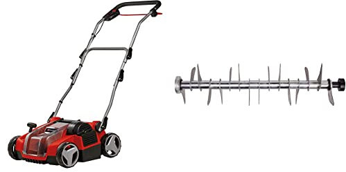 Einhell Akku-Vertikutierer-Lüfter GE-SC 36/35 Li-Solo Power X-Change (36 V, 35 cm Arbeitsbreite, Brushless, Messerwalze mit 16 Messern, klappbarer Führungsholm, ohne Akku, inkl. Ersatzmesserwalze)