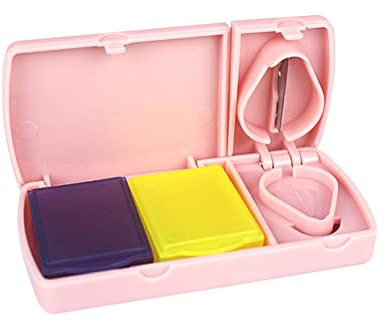 Alipis Tablettenteiler Aus Edelstahl Für Tabletten Verschiedener Tablettentrennerbox Mit Rutschfestem Design Zum Einfachen Teilen Von Tabletten Und Kapseln Tablettentrenner Für Problemlos
