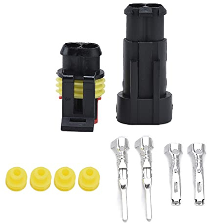 Connettori Elettrici Automobilistici, Kit Connettori Elettrici 100 Pezzi, Connettori Cavi Elettrici Automobilistici Impermeabili per, Connettori Candele Automobilistiche