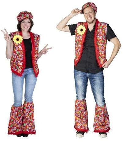 mica Festival Faschingsset - Hippie - für Erwachsene - 3-teilig