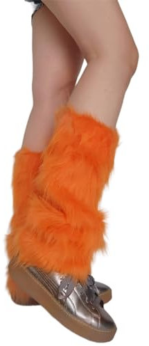 BAYORE Y2K Kunstpelz Beinwärmer Für Damen Winter Warme Pelze Stiefelmanschetten Abdeckungen Gemütliche Weihnachten Halloween Party Cosplay Kostüm Flauschige Schuhe