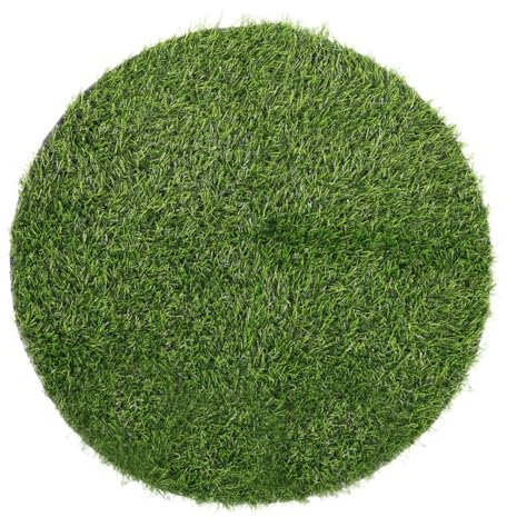 TOPBATHY Round Artificial Grass Mat Fake Grass Table Mats for Dining Table Decor Settings