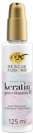 OGX Rescue Fusions Deep Recovery Overnight Treatment (125 ml), sérum de noche reparador para el cabello seco, tratamiento hidratante cabello, para un pelo suave y brillante