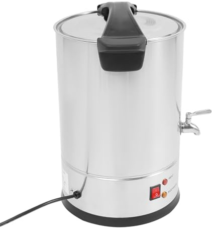 Cutycaty 8L/10L/12L/15L Wachsschmelzer für Kerzen 1800W Elektrischer Wachsschmelzofen aus Edelstahl Kerzenwachsschmelzer, Große Kapazität DIY Kerzenherstellung Kit, 30-110°C (12L)