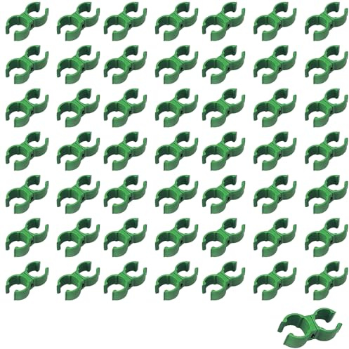 50PCS Stabverbinder Plant Clips Zum Verbinden einzelner Pflanzstäbe Multifunktionsclip Stabverbinder Pflanzstabbefestigung Clips Pflanzenstütze Stabverbinder Zum Verbinden (11mm)