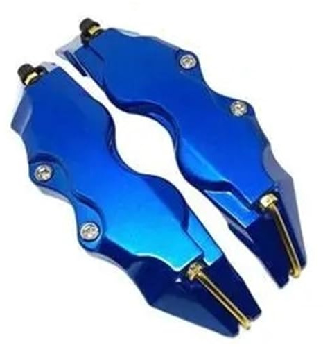DGOINGPI 2 stücke Auto Bremssattel Abdeckung 3D ABS Auto Vorne Und Hinten Bremssattel Auto Bremssattelpresse(Blue)