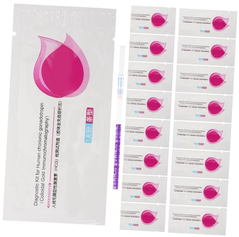 EXHUMKY Schwangerschaftsteststreifen 20 Stück Früherkennung Schwangerschaftstest Papier Einfach Ablesbar Privater Heimgebrauch Frauen Schwangerschaftstest