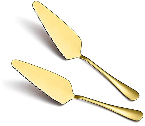 ISTOVO Servidor De Pastel De, Juego De Cuchillo y Servidor De Pastel De Bodas, 2 Piezas