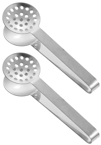 2 pinze per spremere bustine da tè in acciaio di alta qualità con clip per bevitori di tè, appassionati di tè, accessori da cucina, filtri per bustine di tè di alta qualità