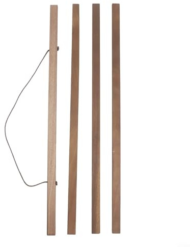 Opatiny Gancio per poster in legno di noce, 51 cm, con strisce magnetiche e cordino, per foto, tela, casa e ufficio