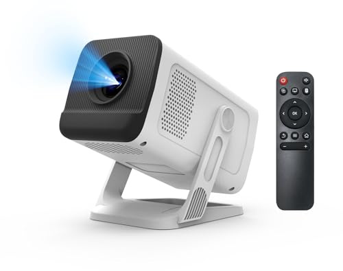 Mini Projector,Smart Projector WiFi 6 and Bluetooth,Projector Movie Home Theater,Auto Keystone,Video Projectors,Compatible with TV Stick,HDMI,USB,Laptop,iPhone,Android Smartphone