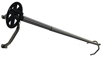 International Pool Protection Teleskop in Schlauchaufroller Stahl Inox. mit Wandhalter Max. 6.45 Metros en 102mm
