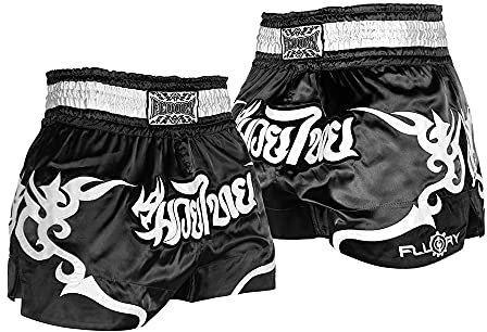 FLUORY Muay Thai-Kampf-Shorts, MMA-Shorts, Kleidung, Training, Käfigkampf, Grappling, Kampfsport, Kickboxen, Mtsf53hei, Mittel