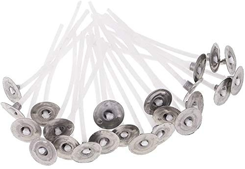 POFET 100 mechas de vela, 4,5 cm, mechas preenceradas para hacer velas