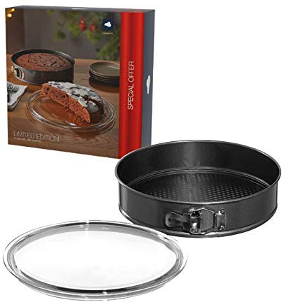 LEONARDO HOME 038829 Tortenplatte LIMITED EDITION 31,5 cm + Backform, Materialmix