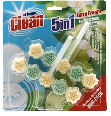 12er Pack - At Home Clean 5in1 Toilettenblock - Citrus Power - 2 x 45g