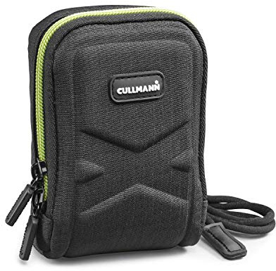 Cullmann Germany - 91570 - Oslo Compact 200 Sacoche pour appareils Photo compacts (Dimensions intérieures 70 x 100 x 30 mm), Noire/Lemon