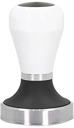 Duokon 58.5mm Coffee Tamper, 2Pcs, White Silver Black, Stainless Steel Espresso Powder Press Tool For Even Tamping And Durable Kitchen Use