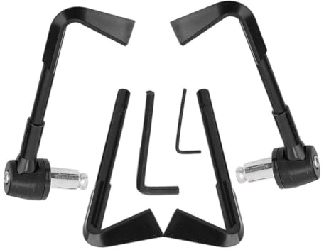 Leve Freno CNC per Protezione Impugnatura Moto, Proteggi Manubrio Paraleve R1 (Nero)