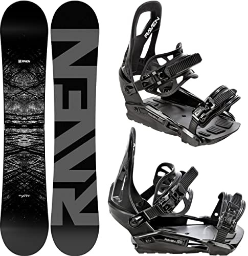 Raven Snowboard Set: Snowboard Mystic + Bindung s230 Black (160 cm+ s230 M/L Black)