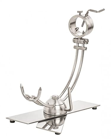 Hidalgo Soporte Jamonero Afinox con Cabezal Giratorio Modelo X con semiesfera Pectus y Base de Acero INOX Plegable