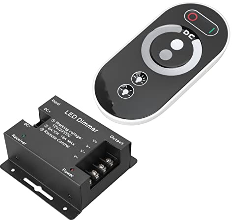 DC 12 V 24 V trådlös LED-dimmer med fjärrkontroll, RF Touch LED Light Controller Dimmer för LED-ljusremsa