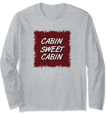 Cabin Sweet Cabin Red Plaid Light Langarmshirt
