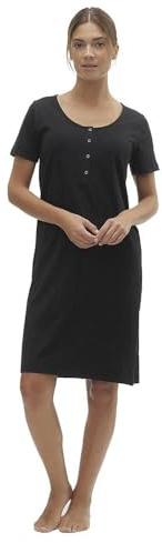 MAMA.LICIOUS MLMIRA SOLID JRS Nightgown 2F A. E. NOOS nattlinne, svart, M, svart, M