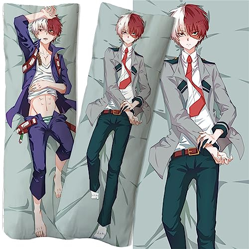 FELOTA My He-ro Academ-ia Anime Bedruckt Kissenbezug, Dekorative Seitenschläferkissen Bezug, Gemütlich Soft Wurf Kissenbezüge für Sofa Schlafzimmer-Multicolor 3||40x120cm