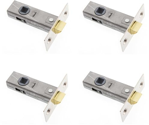 Sterling 75mm (3.0) Nickel Tubular Mortice Latch for Internal Wooden Doors