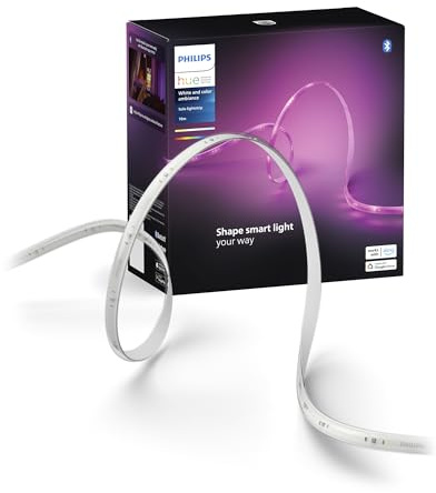 Philips Hue Solo 10M Smart LED Strip (Pack of 1), LED Lights for Indoor, Control with Hue App, Smart Lighting that Works with Alexa, Google Assistant and Apple HomeKit