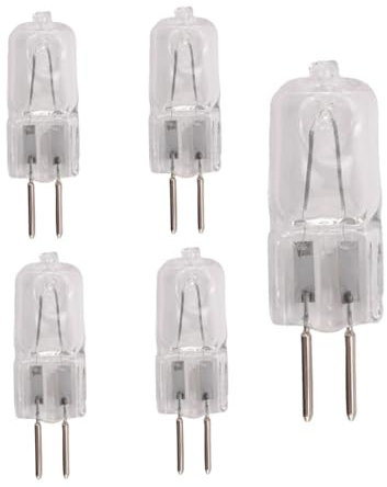 UGEFKMQ 5Pc Ampoule Halogène Gy6.35 220V 35W 50W 75W 100W Ampoule À Capsule G6.35/Gy6.35 Base À Deux Broches Dimmable 75W