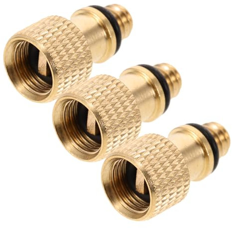JECOMPRIS 3 Stück Kupferadapter Für Fahrradventile, Ventiladapter Für Rennräder Und Mountainbikes, Zubehör Für Pumpen Zum Einfachen Aufpumpen Der Reifen