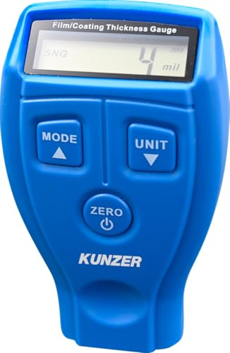 KUNZER 7SDM01 Schichtdickenmesser für Auto, PKW, SUV, mit Digitalanzeige | Exakte Messung von Lackauftragsstärken 0-1,8 mm, Metall, Aluminium, Messbereich, Lackdickemessgerät