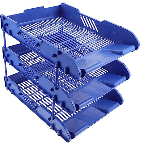 KICHOUSE Schreibtisch-aktenhalter Material Schreibtisch-Organizer Stufigem Aktenregal Papierhalter Fürs Büro Schreibtischablage Für Dokumente Und Briefe Ordnungshelfer Für