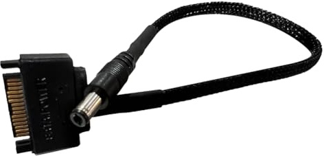 Qussedser Cable Adaptador de Alimentación SATA A DC5521 SATA Macho A DC 5.5mmX2.1mm Adaptador Convertidor Cable de Alimentación Salida 12V