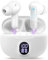 LWMTT Écouteurs sans Fil Bluetooth, Intra-Auriculaires Bluetooth 5.3, Affichage LED Blanc, écouteurs étanches IPX7, autonomie de 30 h, réduction du Bruit, Charge Rapide USB-C
