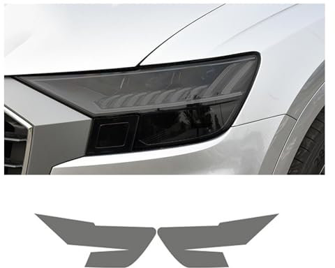 YLWDKORR Pellicola Protettiva fari Auto per A&UDI RSQ8 2019 2020 2021 2022 Pellicola fari Auto, Luce Anteriore, Trasparente, annerito, Adesivo Protettivo Esterno