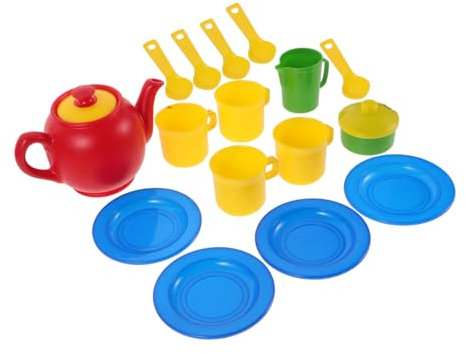 ERINGOGO Té De Plástico Infantil Vajilla Miniatura Juego De Comida para Accesorios De Cocina