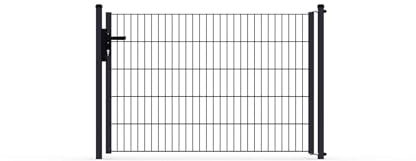Gartentür ECO-Linie Doppelstab Gartentor Zauntor Metall feuerverzinkt pulverbeschichtet RAL 7016 Anthrazitgrau (1030 mm x 1666 mm)