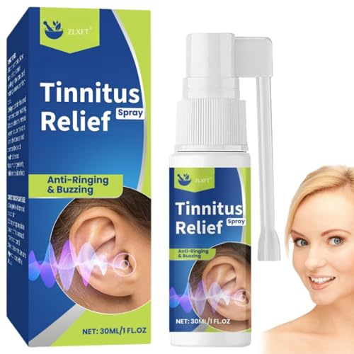 Spray Anti Acouphènes,Tinnitus Relief Spray,Spray Apaisant pour Acouphènes,Spray D'oreille,Tinnitus Relief for Ringing Ears-Spray,Traitement Bouchon de Cérumen,30ml