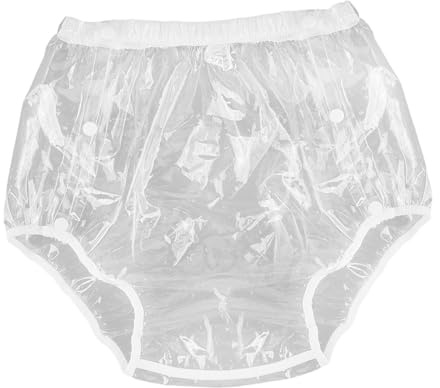 Sharplace Inkontinenz-Überhose für Erwachsene, Windel, wasserdichter Schutz, professioneller, robuster, waschbarer Slip zum Überziehen, Unterwäsche für, Klar Xl