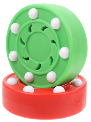 ifundom 2 Stück Inline Hockey Puck, Professioneller Streethockey Puck für Training und Spiel, Gleitfähig und Robust aus PP-Material, Zufällige Farbe