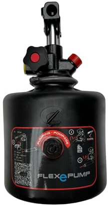 PUNDMANN Chapel FLEXePUMP Hydraulik Handpumpe bis180 bar – Einfachwirkend, 5,5 L Tank – Manuell oder per Akkuschrauber – Für Kipper & Anhänger (FLEXePUMP)