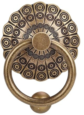 rockible, Manija para Portón, Elegante Manija de Metal Vintage para Cerca, Manija para La Puerta Principal, para Uso en Interiores Y Exteriores, Color Bronce