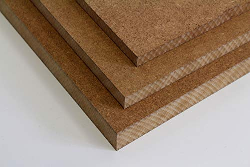 MySpiegel.de Tischplatte Holz Zuschnitt nach Maß Holzzuschnitt MDF Platte (60 x 60 cm, 22mm Stärke)