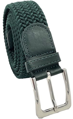 LisaModa Unisex Stretch Flechtgürtel für Damen und Herren in vielen Farben | Stufenlos verstellbarer Webgürtel aus flexiblem Textilgewebe – bequemer, dehnbarer Stoffgürtel für Freizeit & Alltag