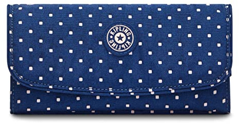 Kipling Damen Money Land Geldbörsen, Soft Dot Blue, One Size