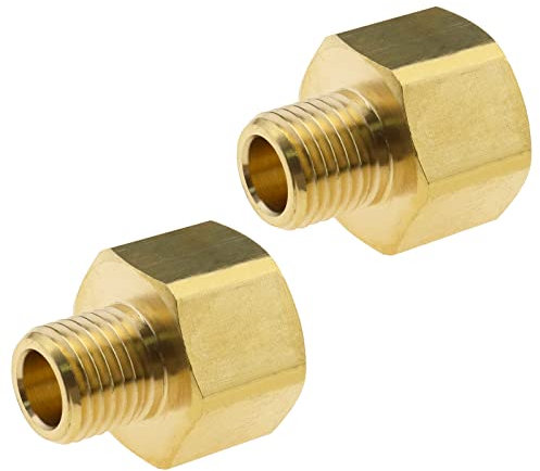 eMagTech 2PCS Adattatore Per Idropulitrice Da 14mm Maschio A 22mm Femmina In Ottone Raccordo Per Tubo Accoppiatore Convertitore Per Idropulitrice Tubo Dell'acqua 4500 PSI